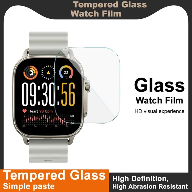 IMAK voor Realme Watch 5 Screen Protector Transparant Gehard Glas Horlogefolie