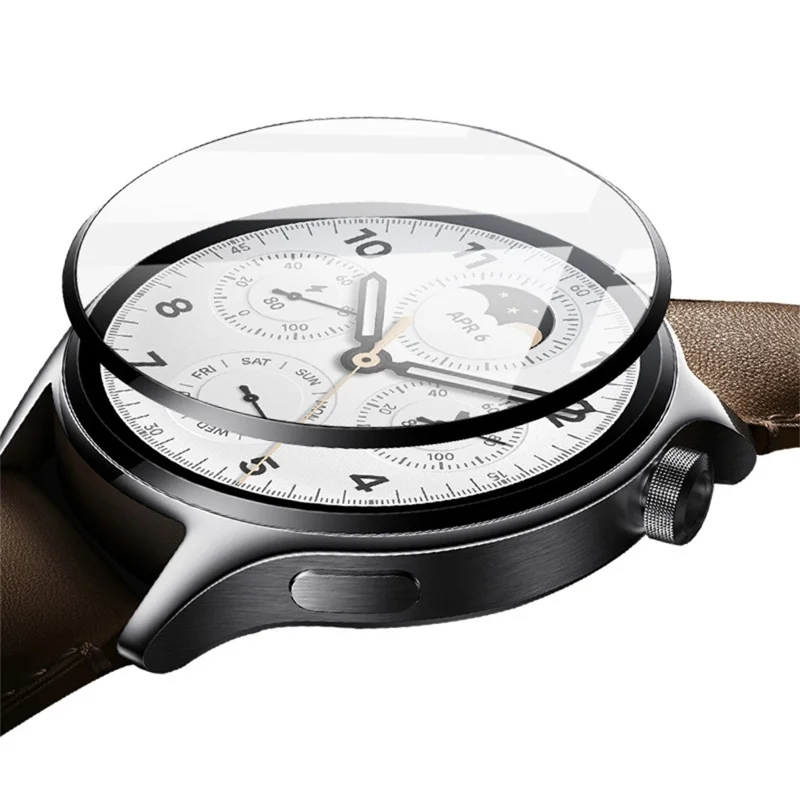 IMAK till Huawei Watch GT 6 41 mm Hörnskydd HD Anti-scratch PMMA Skärmskydd med skala (Vit/Brunt)