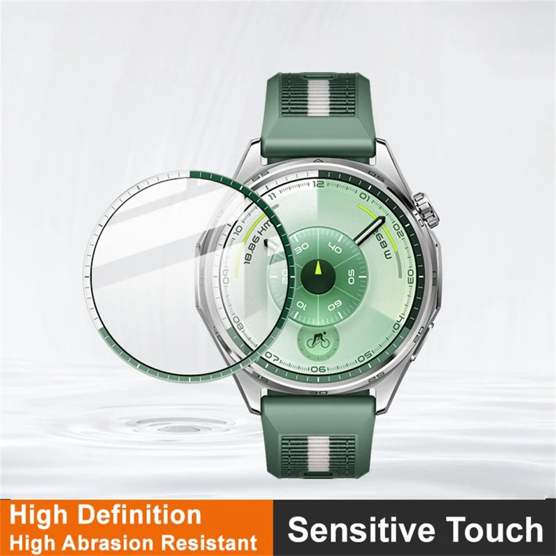 IMAK For Huawei Watch GT 6 46mm Watch Film HD Anti-scratch PMMA Screen Protector with Scale (Blue / White)