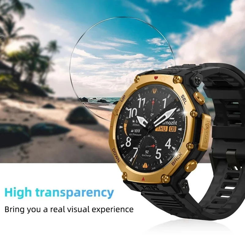 For Huami Amazfit T-Rex 3 Pro 48mm Tempered Glass Screen Protector HD Protective Watch Film