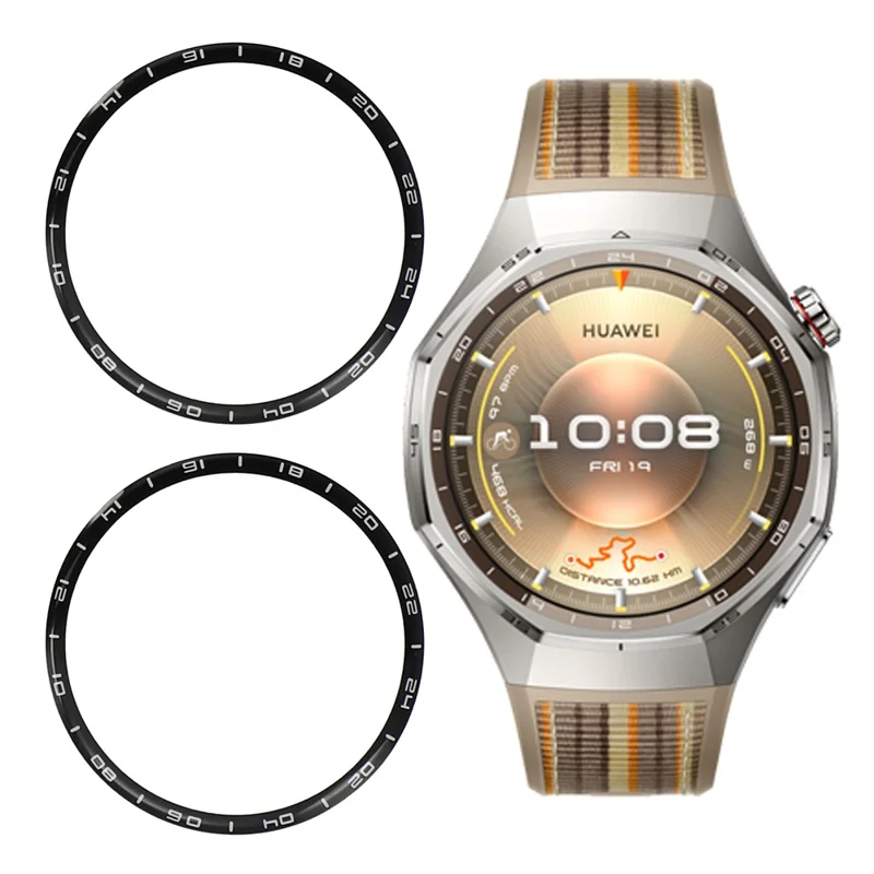 2 stk. til Huawei Watch GT 6 Pro 46 mm Skærmværn Højtydende PMMA-folie (sort skala)