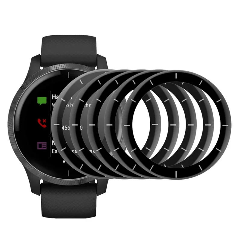 Enkay Hat Prince 5pcs Для Garmin Venu 2 45mm/vivoactive 4 45 мм Полное Покрытие Трехмерного Изогнутого Мягкого Кромка PC + Super Clear Protector Protector