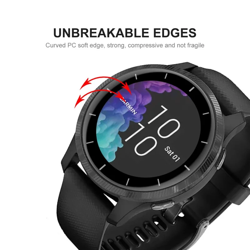 Enkay Hat Prince 5pcs Для Garmin Venu 2 45mm/vivoactive 4 45 мм Полное Покрытие Трехмерного Изогнутого Мягкого Кромка PC + Super Clear Protector Protector