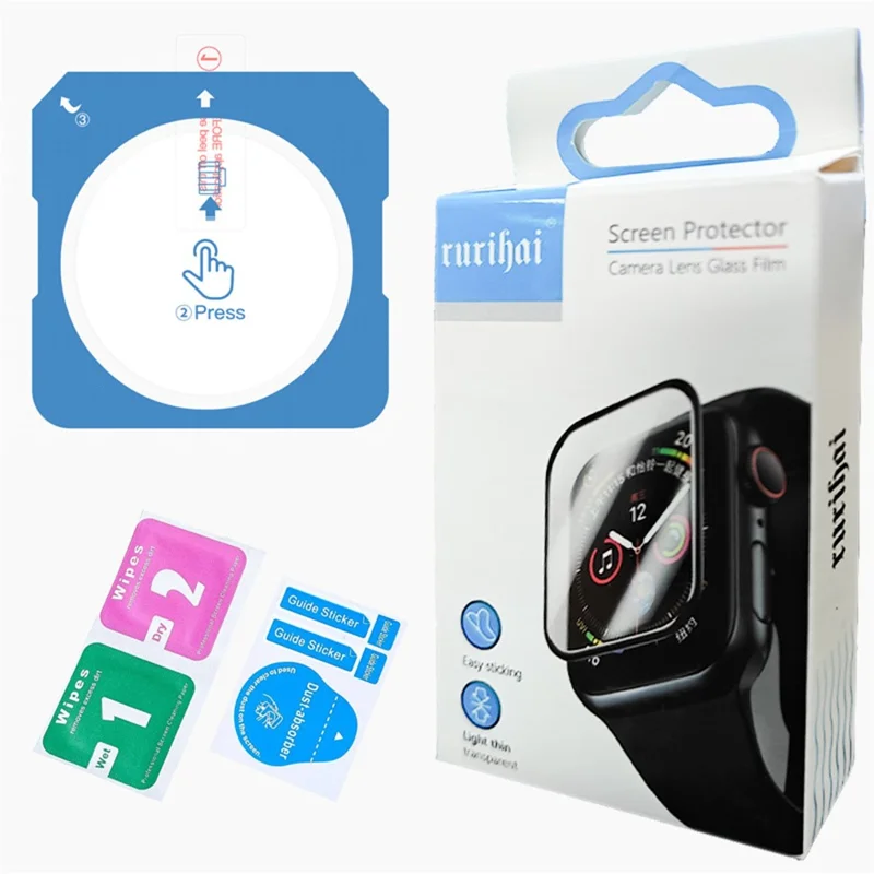 RURIHAI для Huawei Watch GT 6 Pro 46 мм Защитная пленка для экрана из высококачественного алюминиево-кремниевого стекла с инструментом для выравнивания