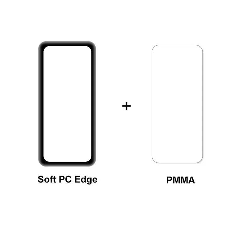 ENKAY HAT PRINCE 5Pcs Full Covering 3D Curved Soft PC Edge + HD Ultra Clear PMMA Screen Protector for Huawei TalkBand B6