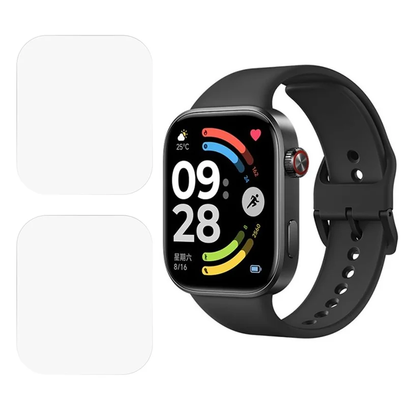 2 st till Xiaomi Redmi Watch 6 Skärmskydd Klart TPU-film