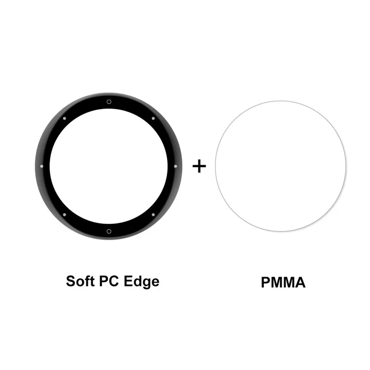 Enkay Hat Prince Para Garmin Venu 2S 40mm/Vivoactive 4S 40mm 2pcs Cubierta Completa Cubierta de PC Soft 3d Soft Borde + PMMA de Alta Definición Películas Protector de Pantalla PMMA