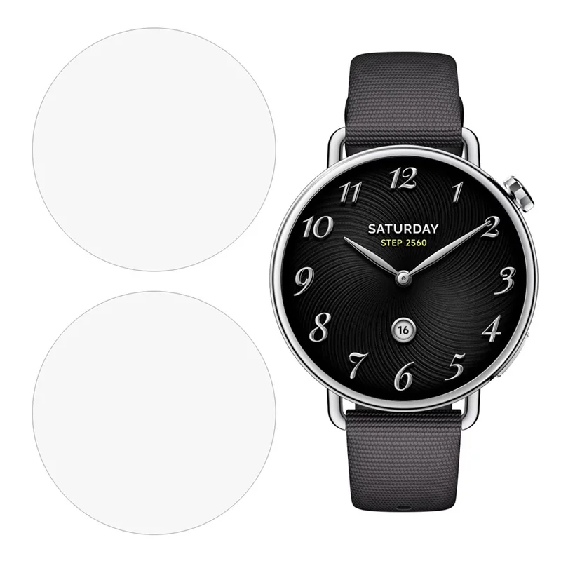 2Pcs For Xiaomi Watch 5 / Watch 5 eSIM Screen Protector Tempered Glass 2.5D HD Watch Screen Film - Transparent