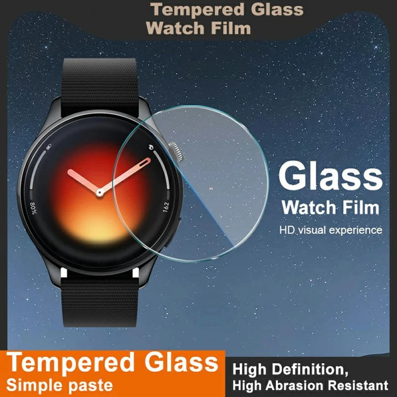 IMAK para Xiaomi Watch 5 Protetor de Ecrã em Vidro Temperado Transparente - Transparente