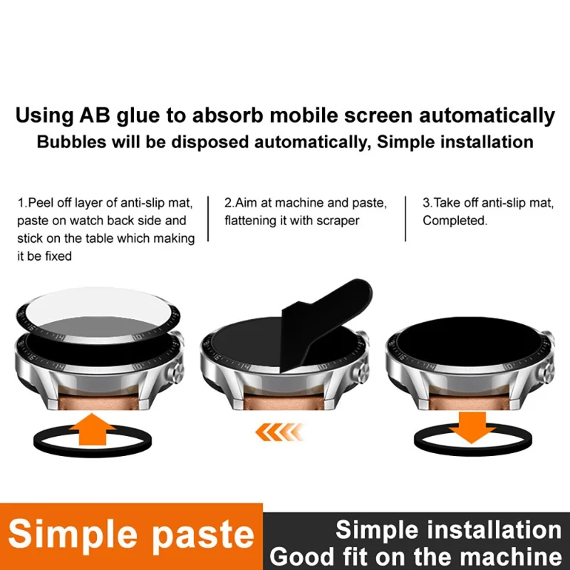 IMAK For Xiaomi Watch 5 Screen Protector Anti Scratch PMMA Watch Film - Transparent