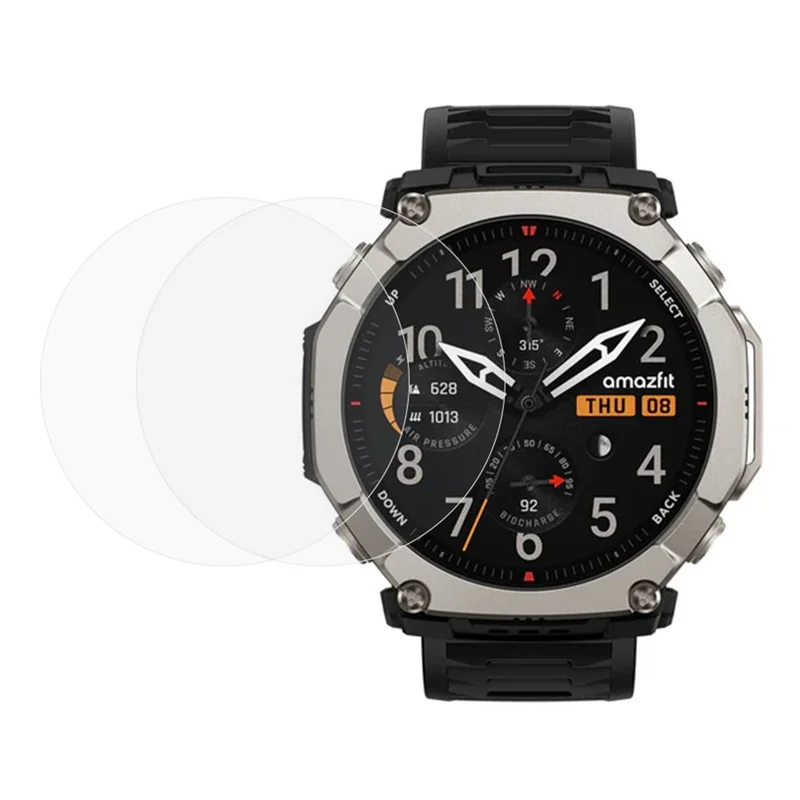 2 stk. til Huami Amazfit T-Rex Ultra 2 ur Skærmværn Klar TPU Film - Transparent