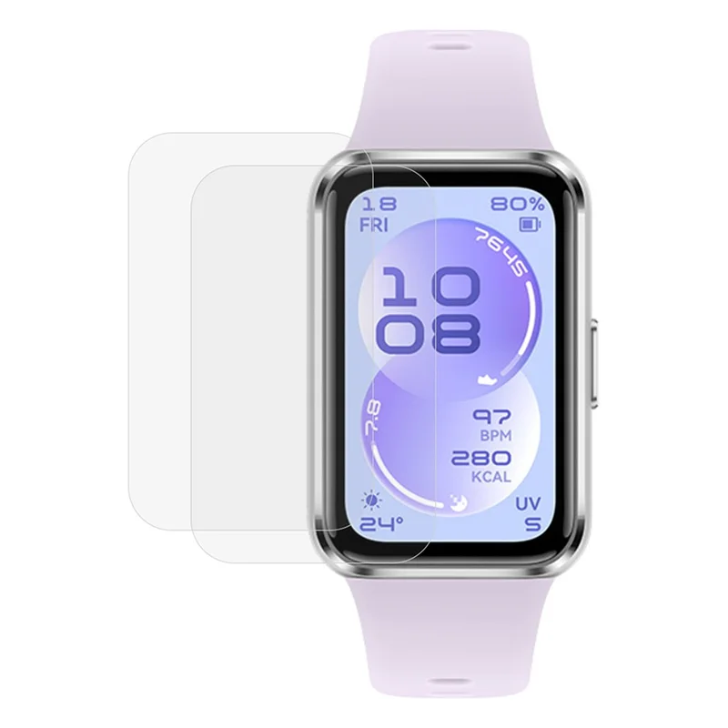 2Pcs For Huawei Band 11 Watch Screen Protector Clear TPU Film - Transparent