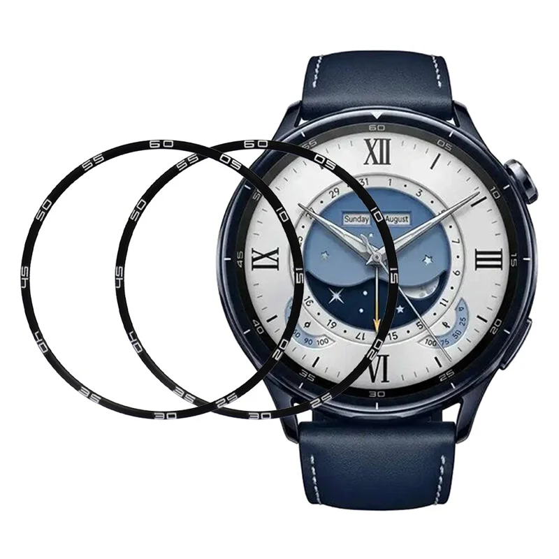 2Pcs / Pack For Xiaomi Watch S5 Screen Protector Smart Watch HD Clear PMMA Film - Black