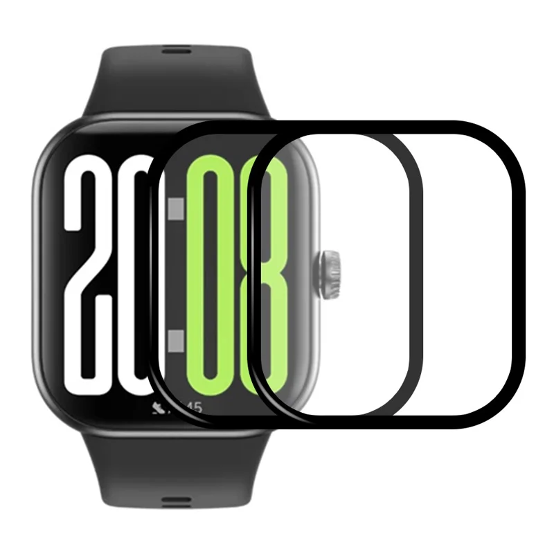 2Pcs / Pack For Honor Watch X5i Screen Protector Smart Watch HD Clear PMMA Film - Black