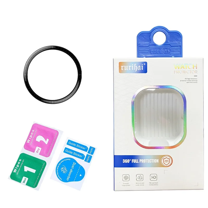 RURIHAI til Honor Watch GS 5 PMMA skærmværn 3D fuld liming Urskærmfilm - Sort