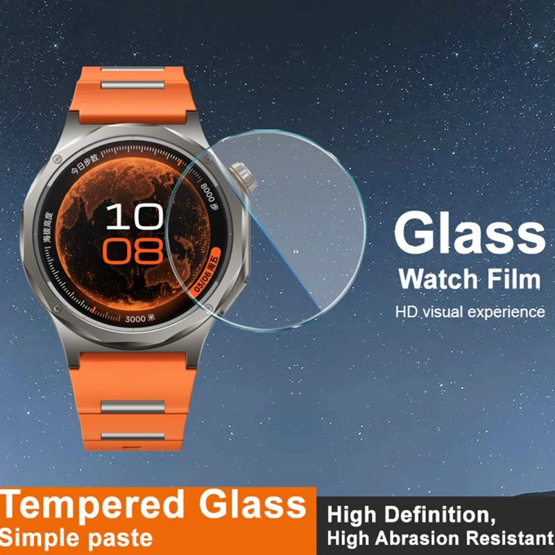 IMAK for Oppo Watch X3 Screen Protector Clear Tempered Glass Watch Film - Transparent