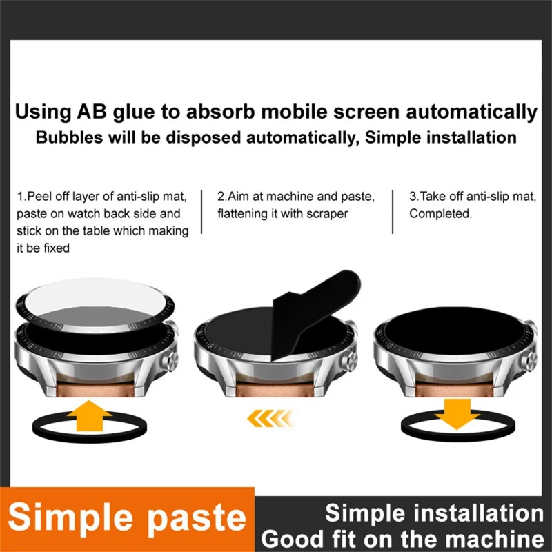 IMAK For Xiaomi Watch S5 Screen Protector Anti Scratch PMMA Watch Film - Transparent