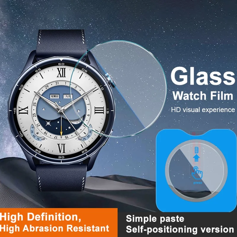 IMAK Para Xiaomi Watch S5 Protetor de Ecrã em Vidro Temperado com Kit de Aplicação - Transparente