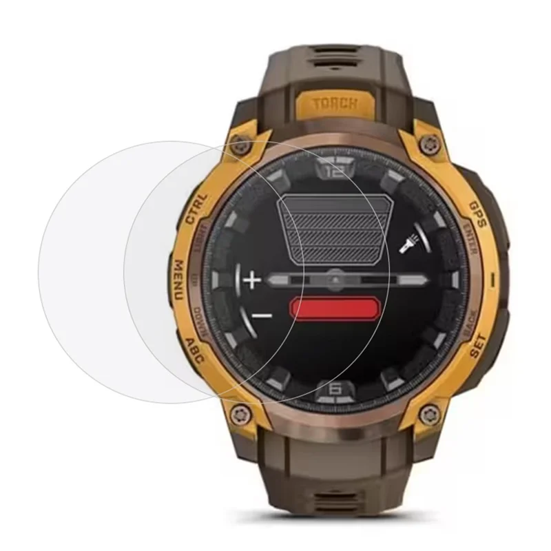 2 pièces pour protecteur d'écran Garmin Instinct Crossover AMOLED, film TPU transparent - Transparent