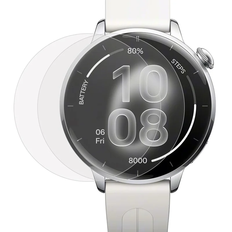 2Pcs For Oppo Watch X3 Mini Screen Protector Tempered Glass 2.5D HD Watch Screen Film - Transparent