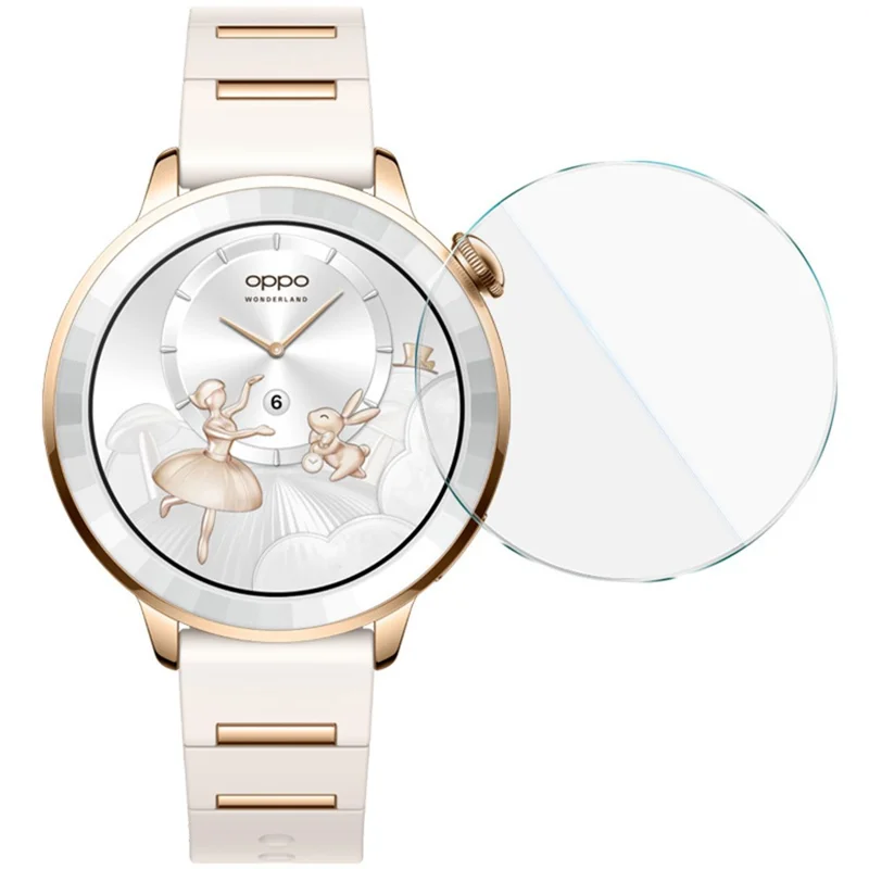 IMAK para Oppo Watch X3 Mini Edición Dorada Brillante Protector de Pantalla de Vidrio Templado con Herramienta de Instalación - Transparente