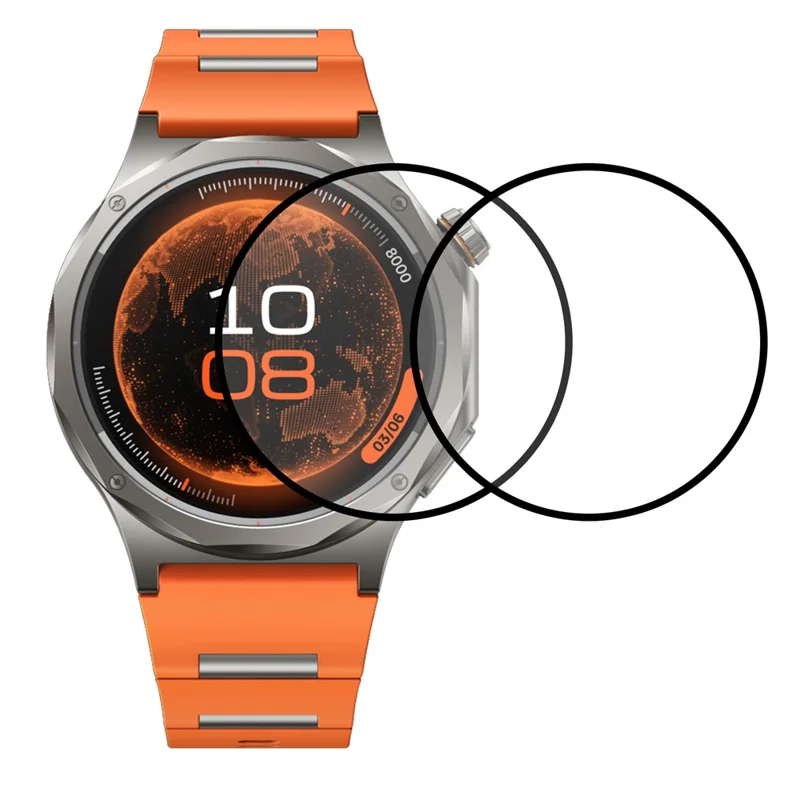 2 Stück / Packung für Oppo Watch X3 Displayschutzfolie Smartwatch HD Klar PMMA Folie - Schwarz