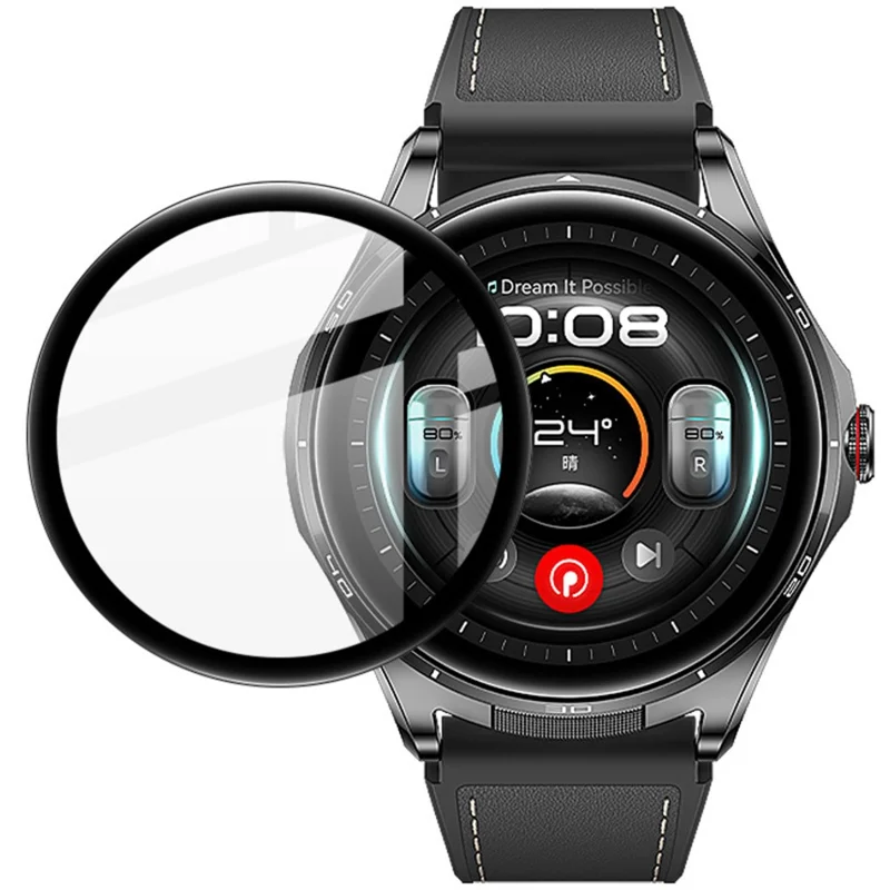 IMAK Pellicola Protettiva per Huawei Watch Buds 2 (Edizione Nera) Anti Graffio in PMMA - Trasparente