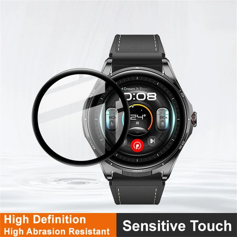 IMAK Pellicola Protettiva per Huawei Watch Buds 2 (Edizione Nera) Anti Graffio in PMMA - Trasparente
