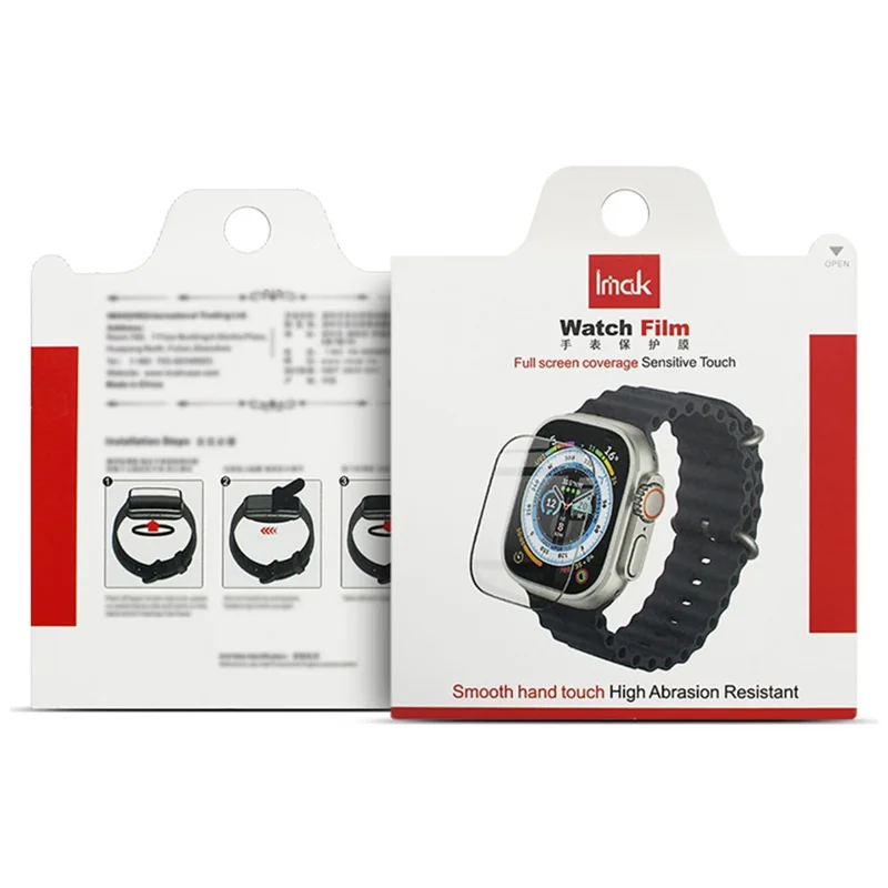 IMAK for Garmin Forerunner 170 Screen Protector Clear Tempered Glass Watch Film - Transparent