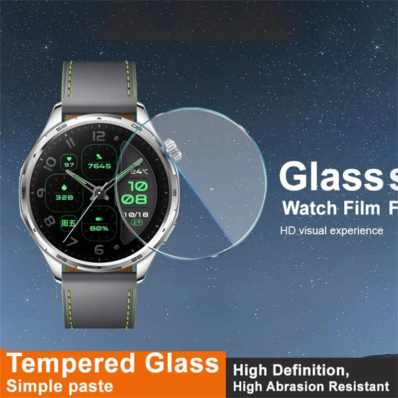IMAK for Honor Watch 6 Plus Screen Protector Clear Tempered Glass Watch Film - Transparent