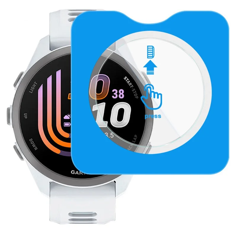 IMAK For Garmin Forerunner 170 Tempered Glass Screen Protector with Installation Tool - Transparent