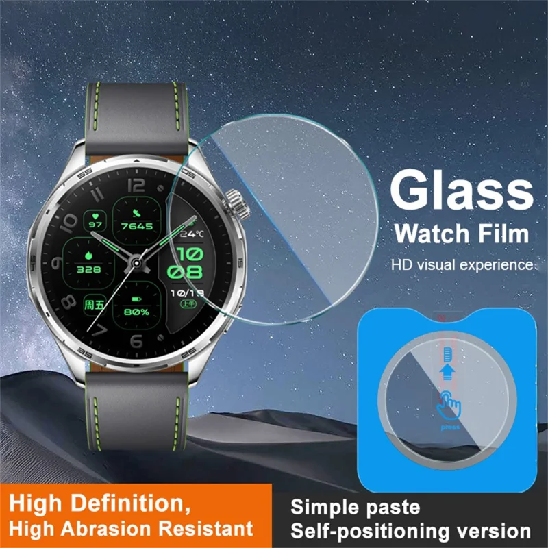 IMAK For Honor Watch 6 Plus Tempered Glass Screen Protector with Installation Tool - Transparent