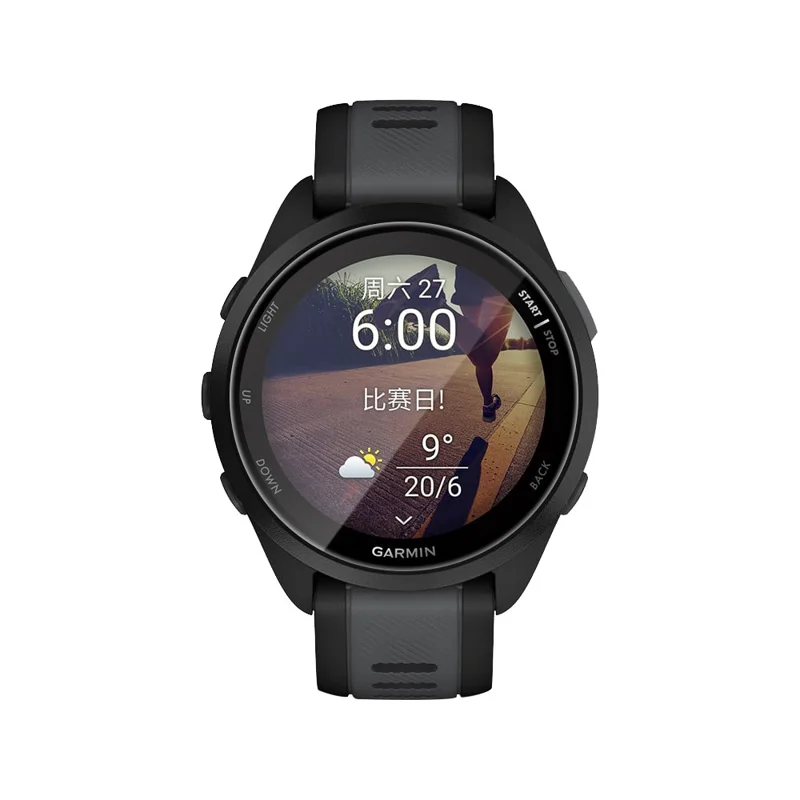 RURIHAI folia chronograficzna PMMA na ekran z pełnym przyklejeniem 3D na Garmin Forerunner 170 / Forerunner 165 - Czarny