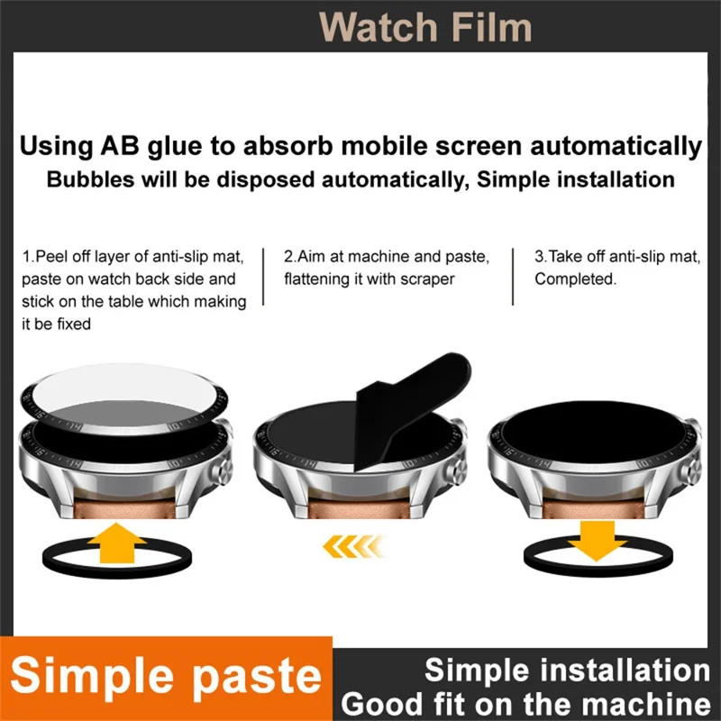 IMAK per OnePlus Watch 4 43mm Pellicola Protettiva Anti Graffio in Film PMMA - Trasparente