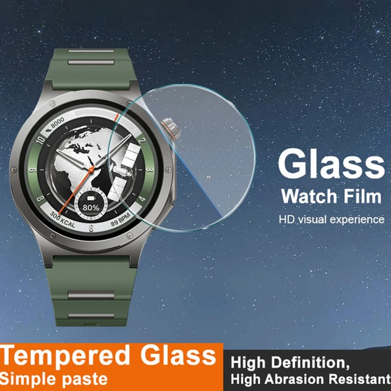 IMAK Für OnePlus Watch 4 43 mm Displayschutzklar Gehärtetes Glas-Uhrenfolie - Transparent