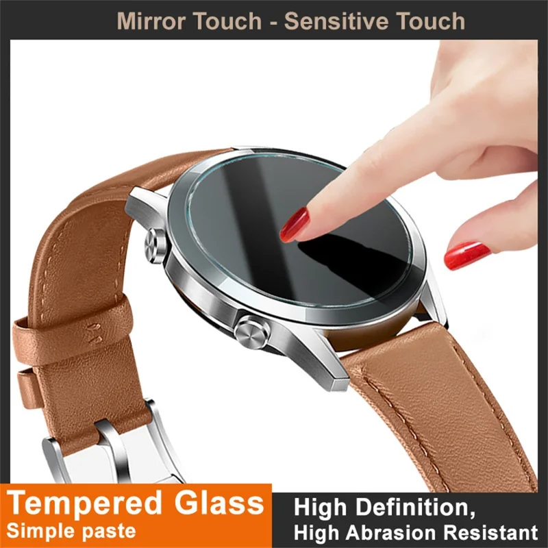 IMAK Für OnePlus Watch 4 43 mm Displayschutzklar Gehärtetes Glas-Uhrenfolie - Transparent