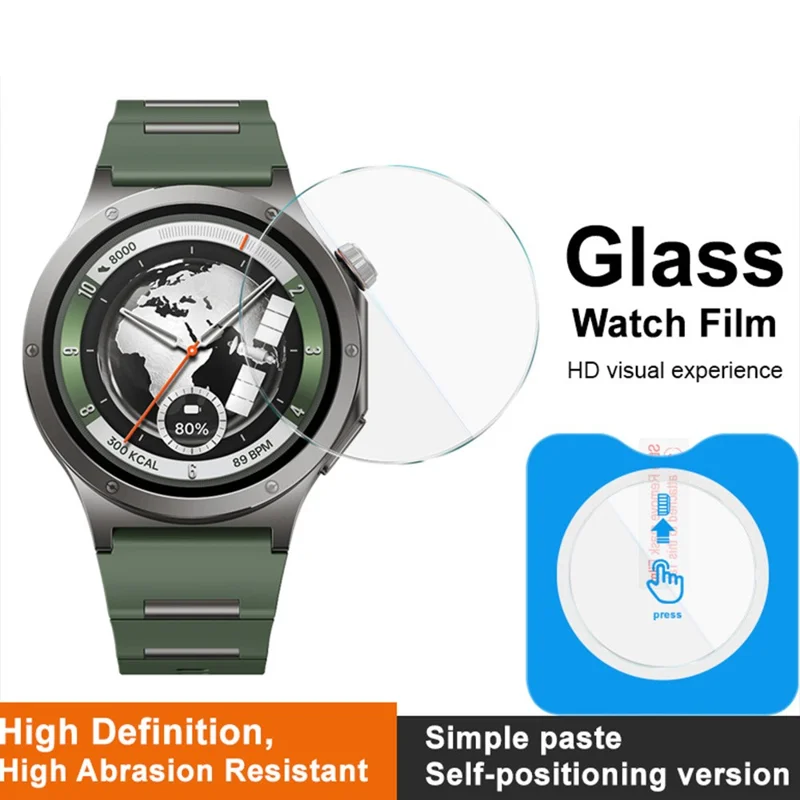 IMAK Für OnePlus Watch 4 43 mm Gehärteter Glas-Schutzfolie mit Montagewerkzeug – Transparent