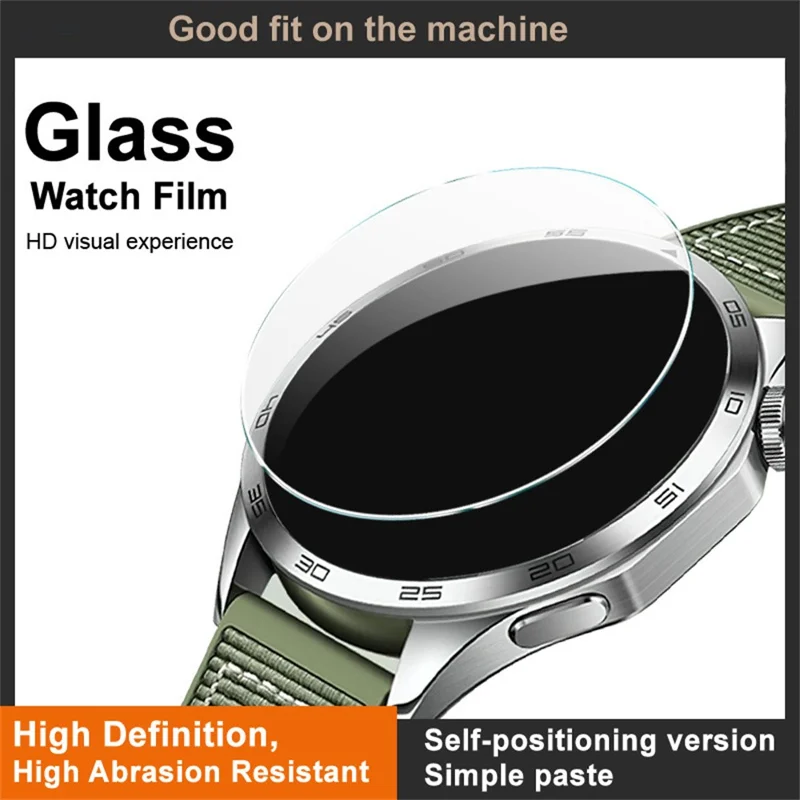 IMAK Für OnePlus Watch 4 43 mm Gehärteter Glas-Schutzfolie mit Montagewerkzeug – Transparent