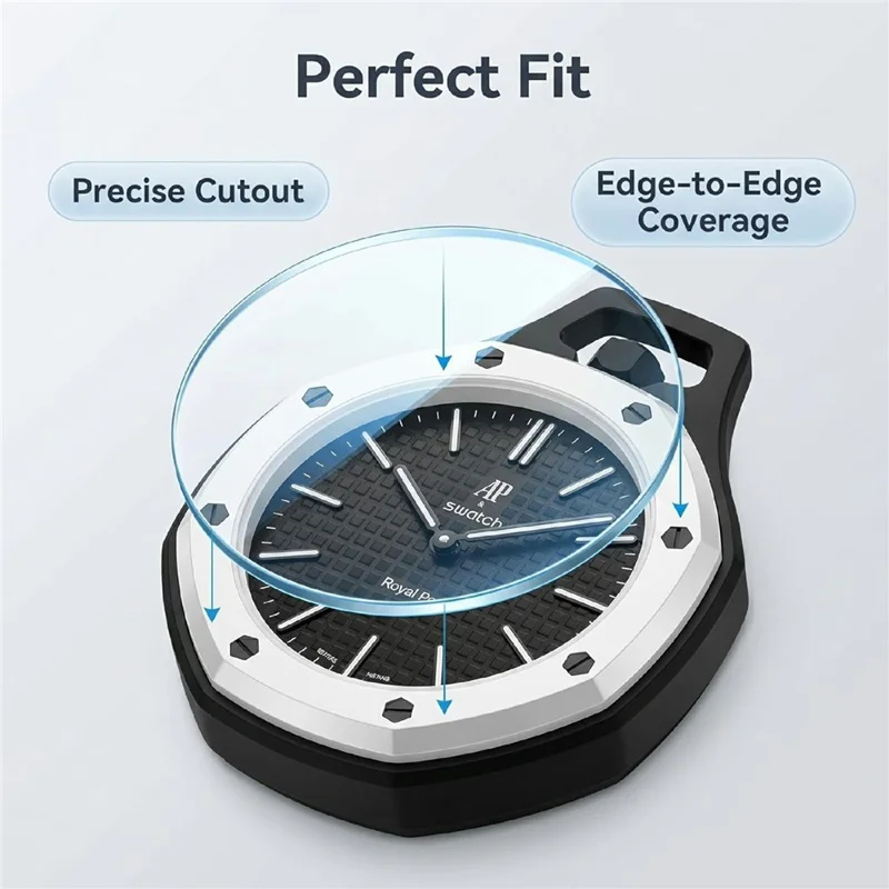 3Pcs For Swatch Royal Pop Tempered Glass Scratch Resistant High Clarity Screen Protector - Clear