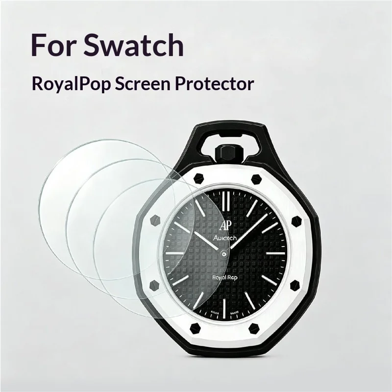 3Pcs For Swatch Royal Pop Tempered Glass Scratch Resistant High Clarity Screen Protector - Clear