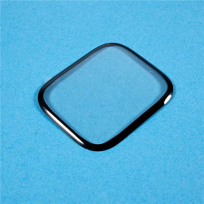 For Apple Watch Series 12 46mm Full Screen Protector Black Edge Soft PMMA Smartwatch Screen Film - Transparent