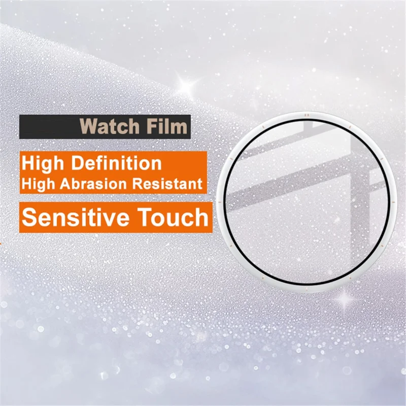 IMAK For Huawei Watch 6 Pro 43mm Screen Protector Anti Scratch PMMA Watch Film - White / Scale Edges