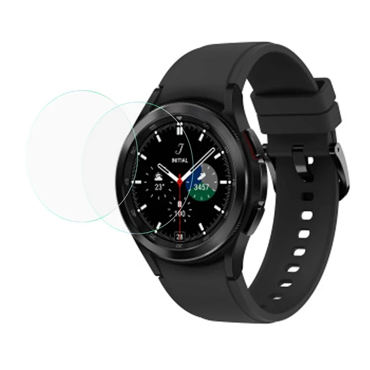 2Pcs / Set Ultra Clear Tempered Glass Transparent Screen Protector for Samsung Galaxy Watch4 Classic 46mm
