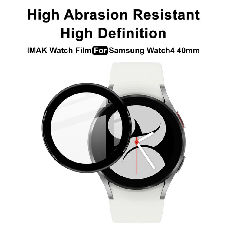 IMAK Film de Protecteur de Protection de Montre de Montre Organique en Verre Organique Sans Bulles Pour Samsung Galaxy Watch4 40 mm