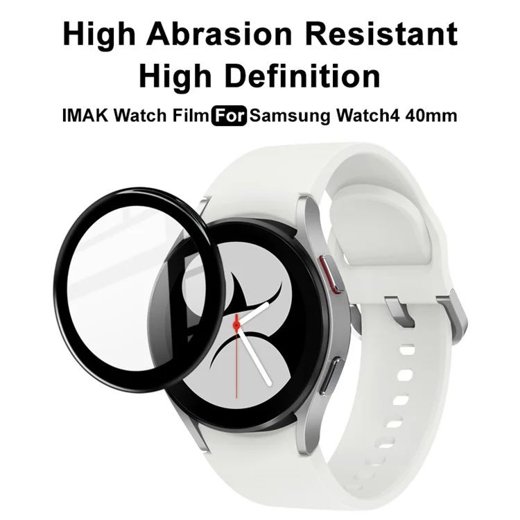 Film de protection d'écran en verre organique clair IMAK Bubble-Free HD pour Samsung Galaxy Watch4 40mm