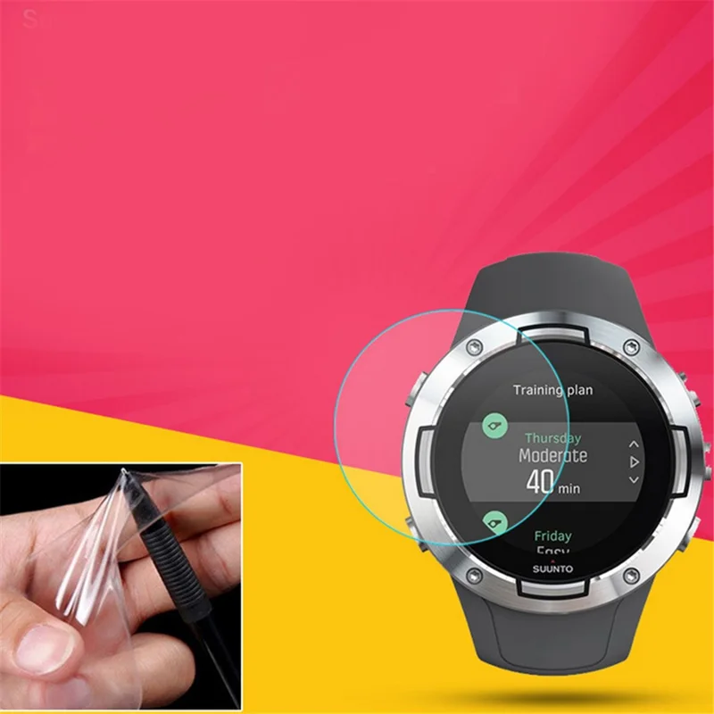 42mm Pellicule de protection d'écran en TPU souple anti-choc et anti-explosion pour Suunto 5 