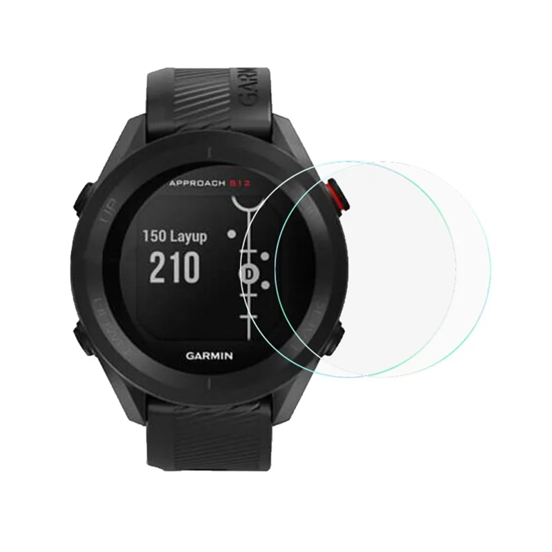 2pcs / Set HD Clear Clear Coverage Pellicola Protettiva In Vetro Temperato Per Approccio Garmin S12