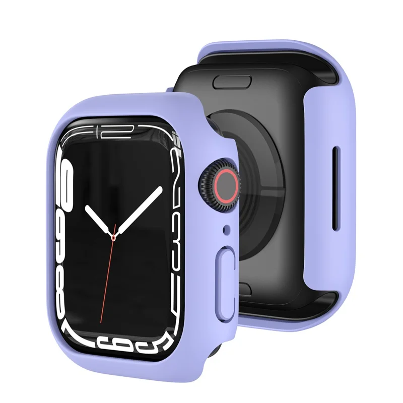 Hard PC Smart Watch Case Frame Protector for Apple Watch Series 9 / 8 / 7 41mm - Pink / Purple