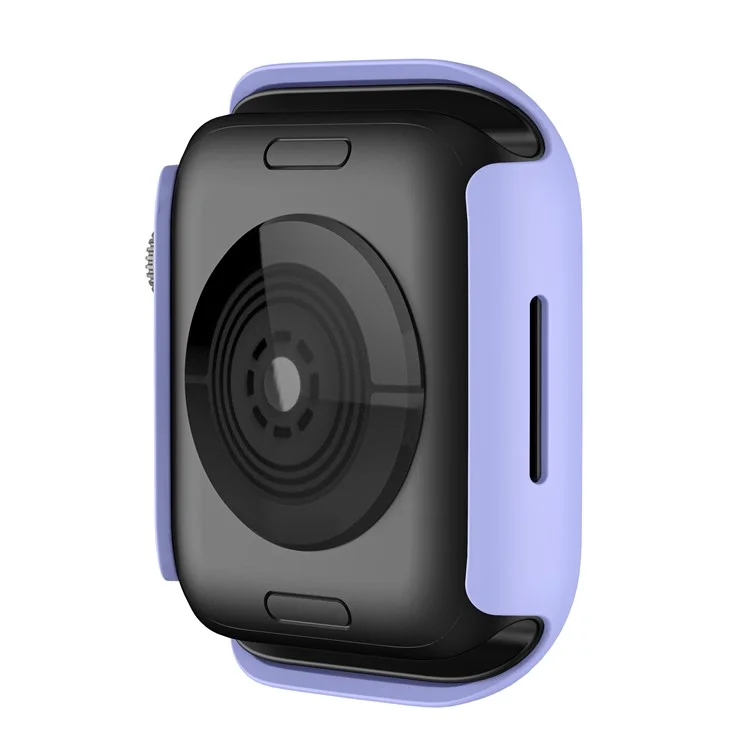 Tampa de Estrutura de Aresta de Proteção de Proteção de PC Rígida Para a Série Apple Watch Series 7 45mm - Rosa Roxo