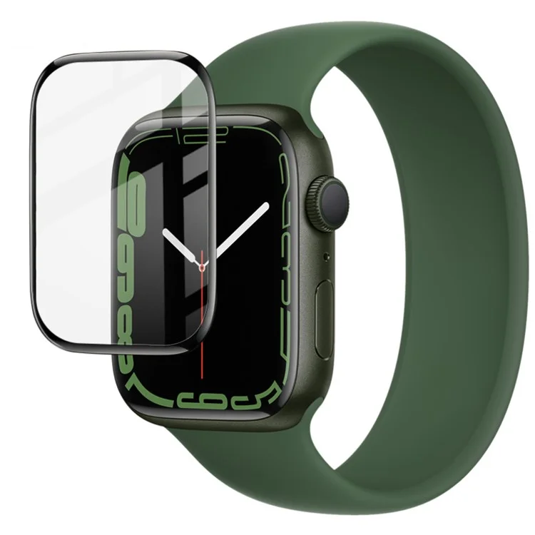 IMAK Copertura Completa Film di Protezione Per lo Schermo Vetro Pmma Ultra Chiaro Resistente ai Graffi Per Apple Watch Series 7 45mm